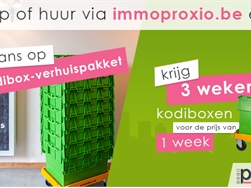 Maak kans op een gratis kodibox verhuispakket via Immo Proxio